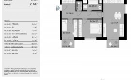 Apartment, 3+kk, 2<sup>nd</sup> Floor, 67.7 m<sup>2</sup>