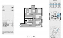 Apartment, 4+kk, 3<sup>th</sup> Floor, 84.8 m<sup>2</sup>