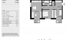 Byt, 3+kk, 3. NP, 67.2 m<sup>2</sup>